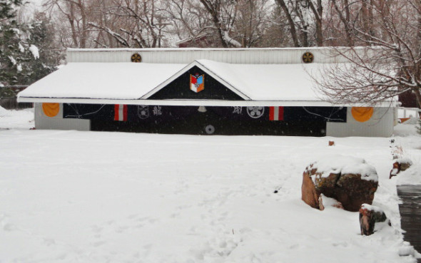 shooting range in snow